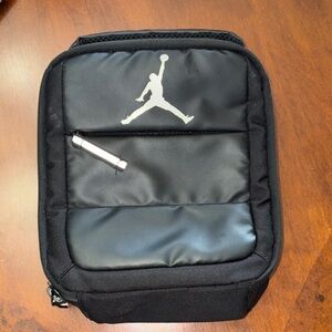 Jordan Black Lunch Bag with Silver Logo